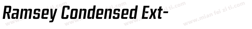 Ramsey Condensed Ext字体转换